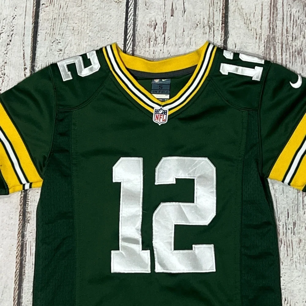 Aaron Rodgers Green Bay Packers Stitched Nike NFL Football Boys Youth Jersey